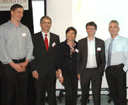 Michal Sedlacko (WU Wien), André Martinuzzi (WU Wien), Jennifer Morgan (WWF), Chris Hewett (Finance Innovation Lab), Tim Jackson (Surrey University)